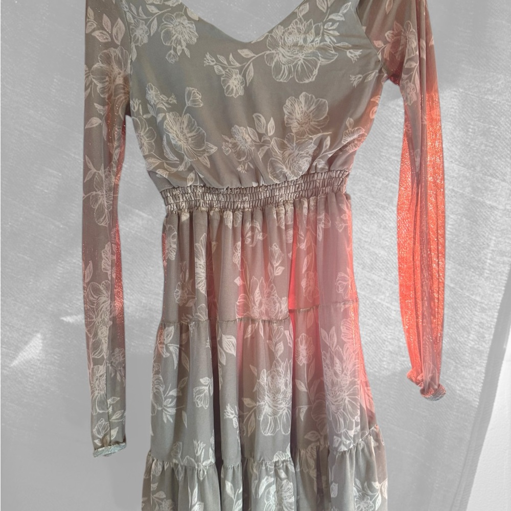 Floral Long Sleeve Dress